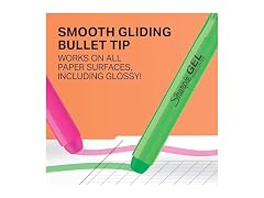 Sharpie Gel Highlighters, Bullet Tip, 5 Count