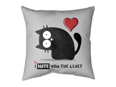I Hate You The Least Medium Double Sided Pillow