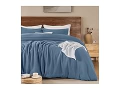 Blue Queen Cotton Comforter Set