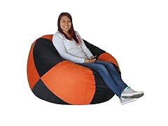 Black and Orange 50" Bean Bag