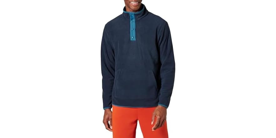 Amazon Essentials Men (L) Snap-front Polar Jacket