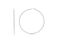 14k White Gold Solid Polished Round 