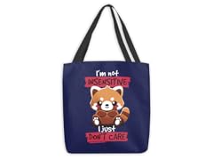 "Insensitive Red Panda" Large Tote Bag