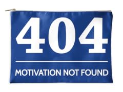 Motivation Not Found Accessory Pouch