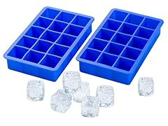 15 Cavity Jumbo Silicone Ice Cube Tray, Set of 2