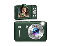 ceye Digital Camera 44MP FHD 16x Zoom Green