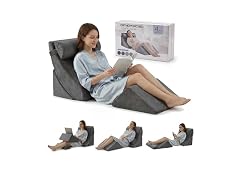 Axelrod 4-Pc Wedge Pillow Set, Grey