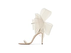 Women's Open Toe Bow Heel Shoes