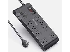 Bestek 1625W Vertical Desktop Surge Protector