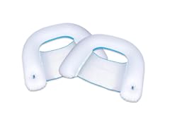 Zone Tech PA0014 Inflatable 2 Pool Chairs White/Blue