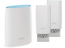 NETGEAR (RBK52W) Orbi Whole Home Mesh WiFi System with Tri-Band, Up to 5,500 sqft