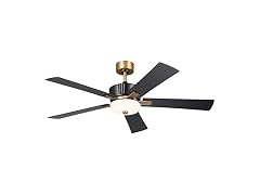 Kichler Icon 56" Indoor Ceiling Fan with LED Light, Satin Black