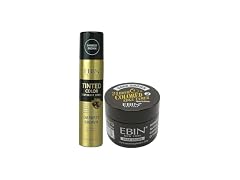 Ebin Dark Brown Color Spray and Edge Tamer 2 Pack