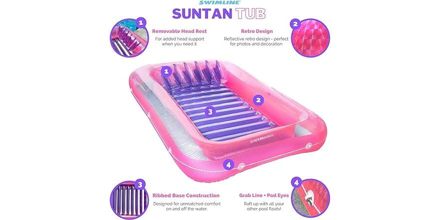Swimline Inflatable Floating Lounge