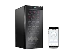 Ivation 18 Bottle Compressor Wine Cooler Refrigerator with Wi-Fi Smart App