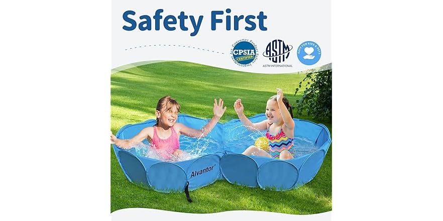 Alvantor Pet Double Swimming Pool Dog Ba