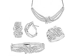 White Diamond 4pc Set, 2ct