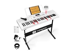 VANGOA White Electric Piano Keyboard
