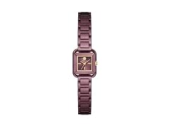 Tory Burch Women's The Kira Square Purple Watch