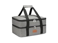 Insulated Double Decker Lunch Bag