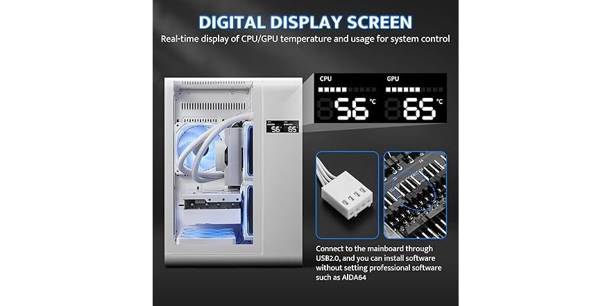 darkFlash MATX Gaming PC Case