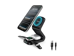 iHome 15W 3-in-1 Magnetic Wireless Charging Stand