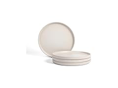 Stone Lain Haven  Stoneware 4 Piece Dinner Plates Sets Beige