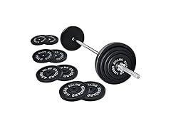 Fitvids Weight Plates Barbell 95lb Set