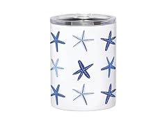 Travel Tumblers Stainless Steel Insulated Drink Tumbler 12-Ounce, Blue Starfish