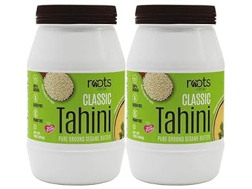 Tarazi Tahini Paste For Making Hummus | Non-GMO, Natural, Made From Sesame Seeds In