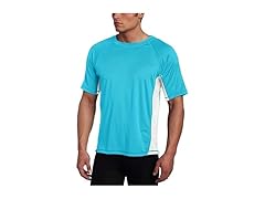 Kanu Surf Men's Aqua/White Rashguard (M)