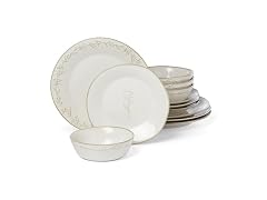 Lenox Dinnerware Set, Homespun 12-Piece Set White 