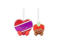 Strawberry and Chocolate Magnetic Christmas Ornaments