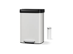 13.2 Gal/50L Stainless Steel Trash Can with Soft-Close 