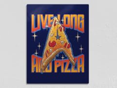 "Live Long And Pizza" 11" x 14" Metal Poster