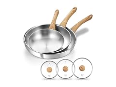 Stainless Steel Frying Pan Set