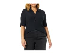 Amazon Essentials Women Fine Rib Polo Shirt