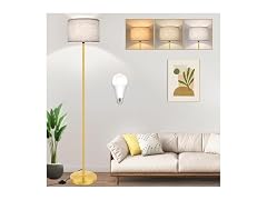 TOBUSA 65" Gold Floor Lamp
