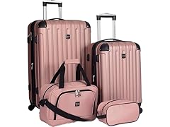 Travelers Club Midtown 4PC Luggage Set, Pick Color (Open Box)