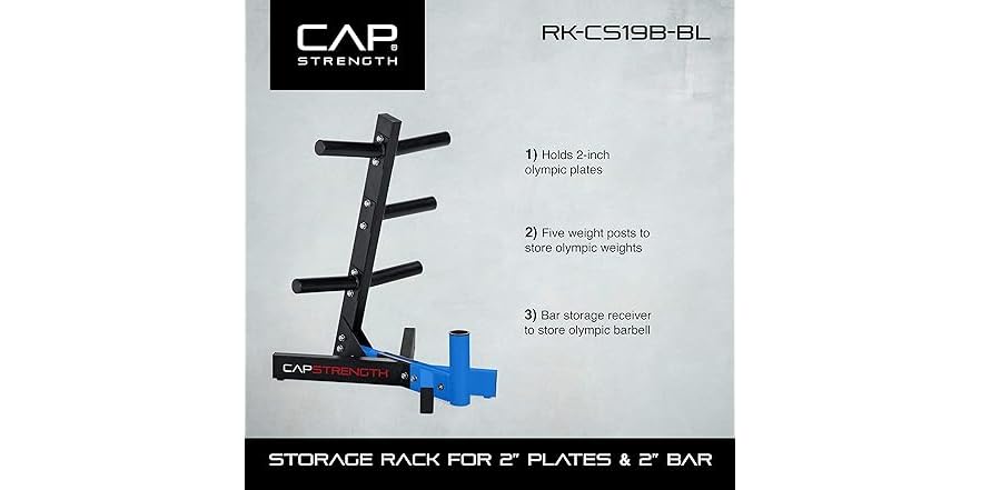 CAP Barbell Olympic Plate Tree Rack