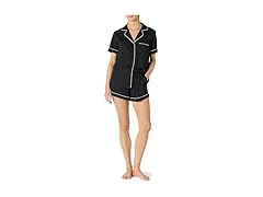 Amazon Essentials Womens Satin PJ Set Black (XL)