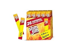 26Ct Slim Jim Smoked Meat Sticks, Original Flavor