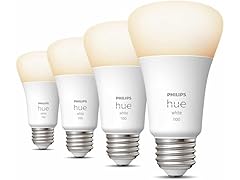 Philips Hue A19 LED Smart Bulbs, 4 Pack