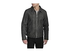 Levis Mens Denim Western Jacket w Sherpa Collar (M)