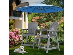 (Set of 2) PatioPerk Tall Adirondack Chairs