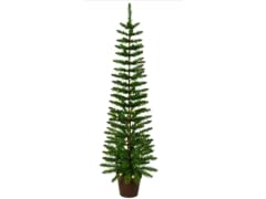 Santa's Workshop 5' Pre-Lit Green PVC Slim Tree.