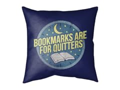 Bookmarks Are For Quitters Medium Double Sided Pillow