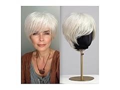White Pixie Cut Wig for Women
