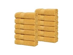 Superior 12PC Venice Zero Twist Cotton Small Towels