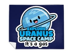 Explore Uranus Mink Fleece Blanket